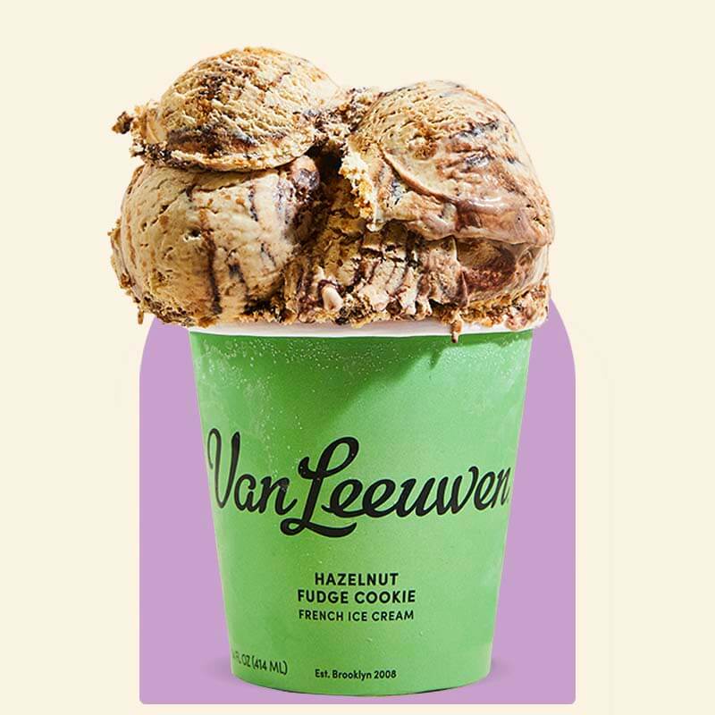 Hazelnut Fudge Cookie Van Leeuwen Ice Cream