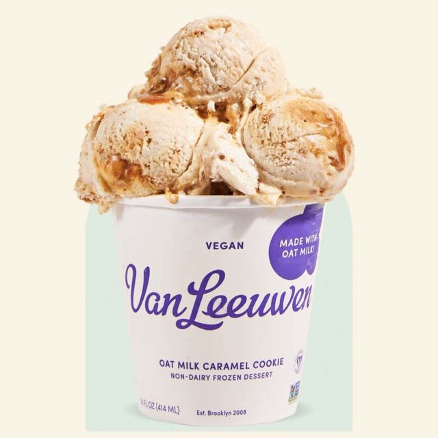 Vegan Oat Milk Caramel Cookie Van Leeuwen Ice Cream