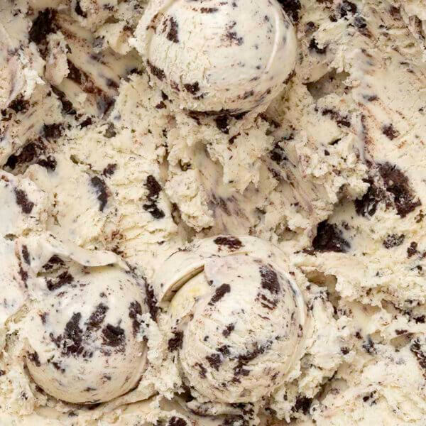 tub shot of cookies and cream