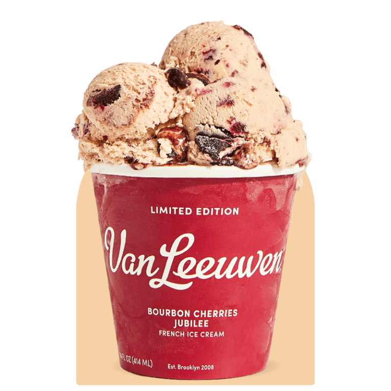 Bourbon Cherries Jubilee Van Leeuwen Ice Cream