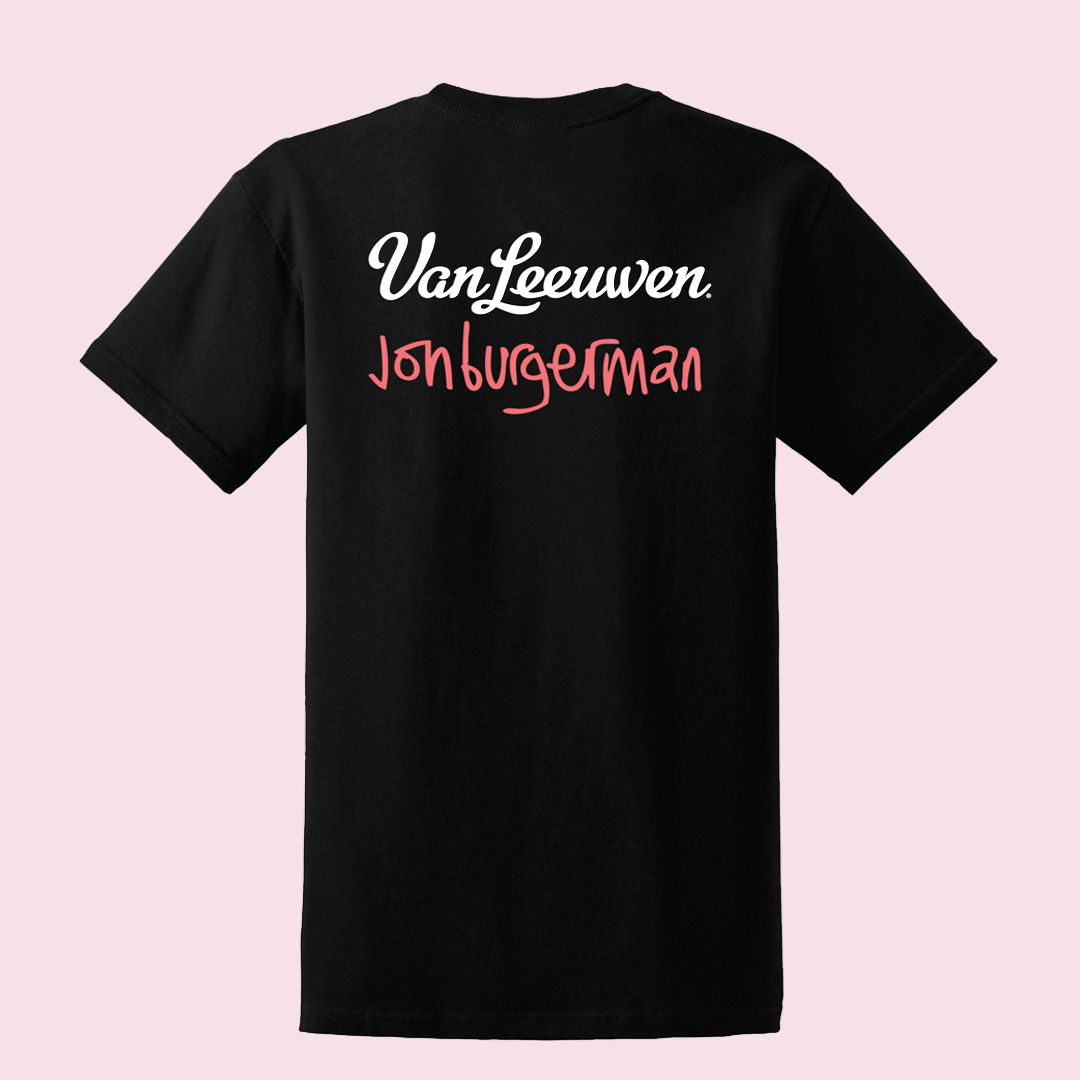 VL x Jon Burgerman Black T-shirt Image 3. 