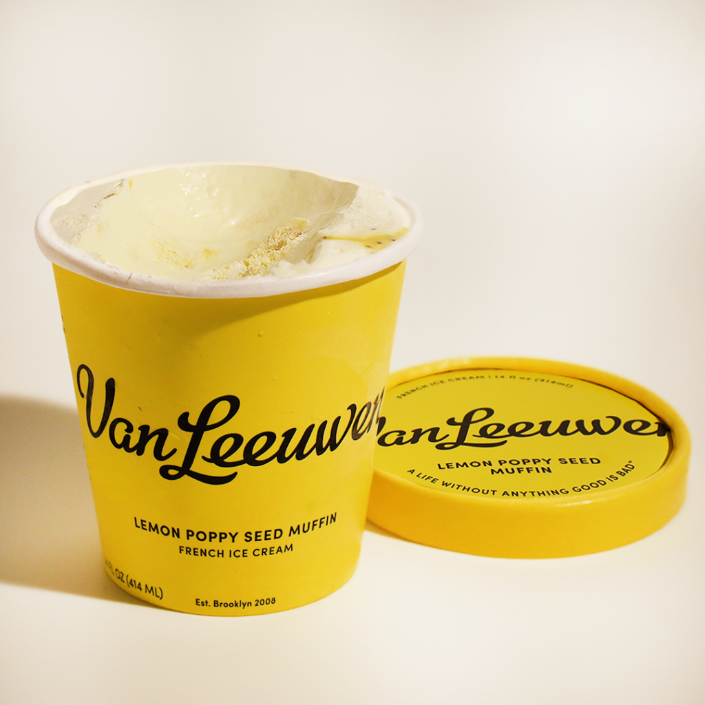 Lemon Poppy Seed Muffin Van Leeuwen Ice Cream